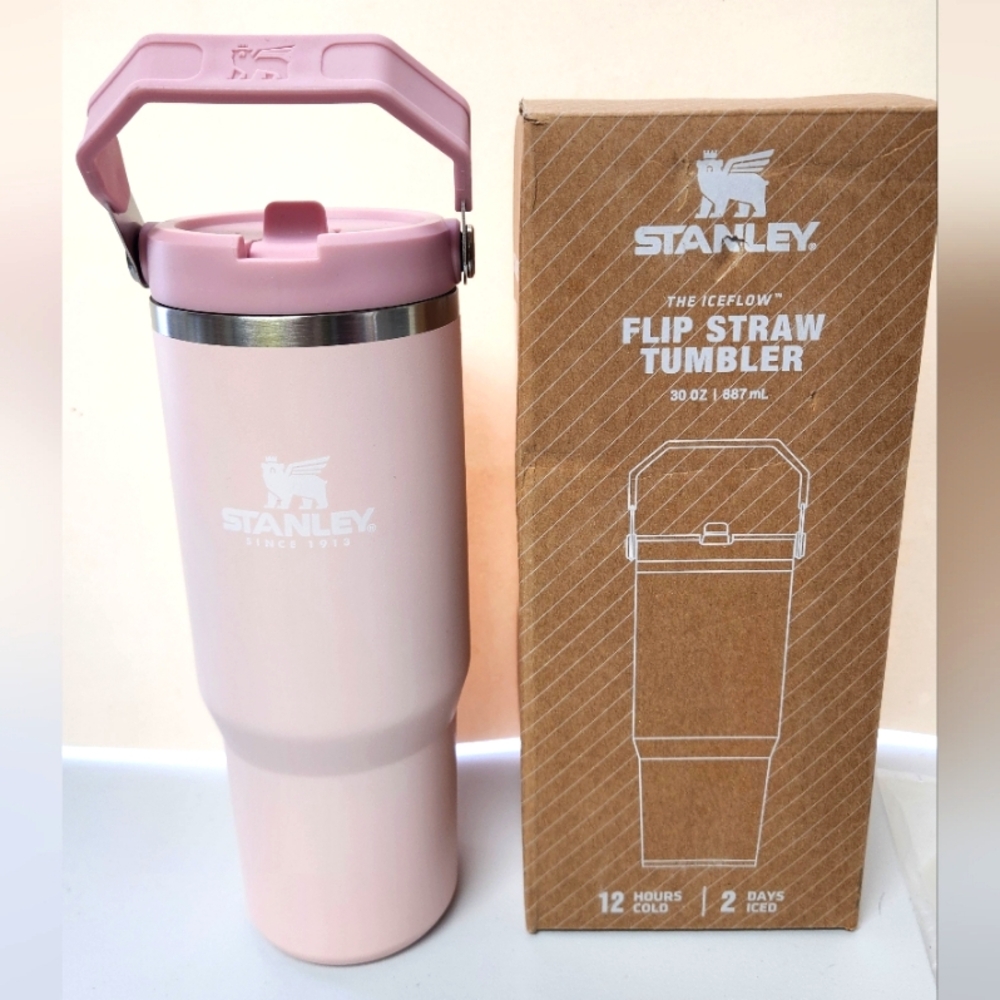 Stanley Pink Flip Straw Tumbler